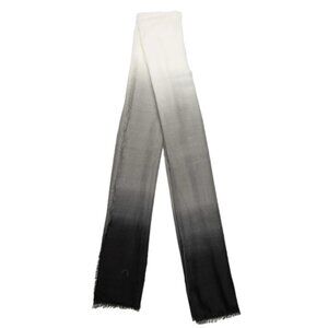 CARLY CUSHNIE Tie-Dye Print Shawl/Scarf Ombre Print OS NWT BLACK/GRAY/WHITE